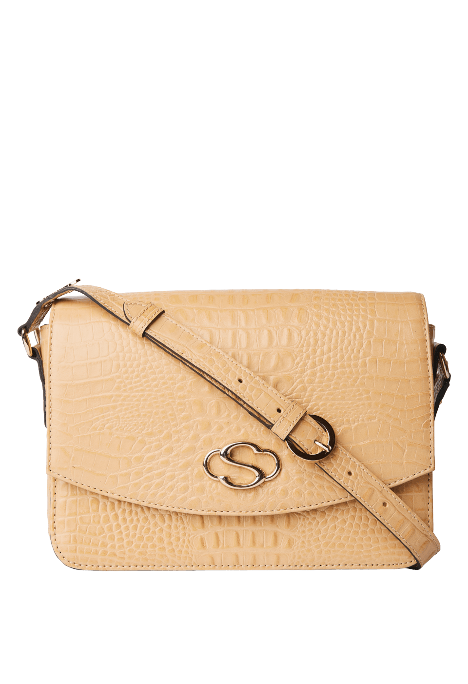 Bolsa Pequena em Couro Croco