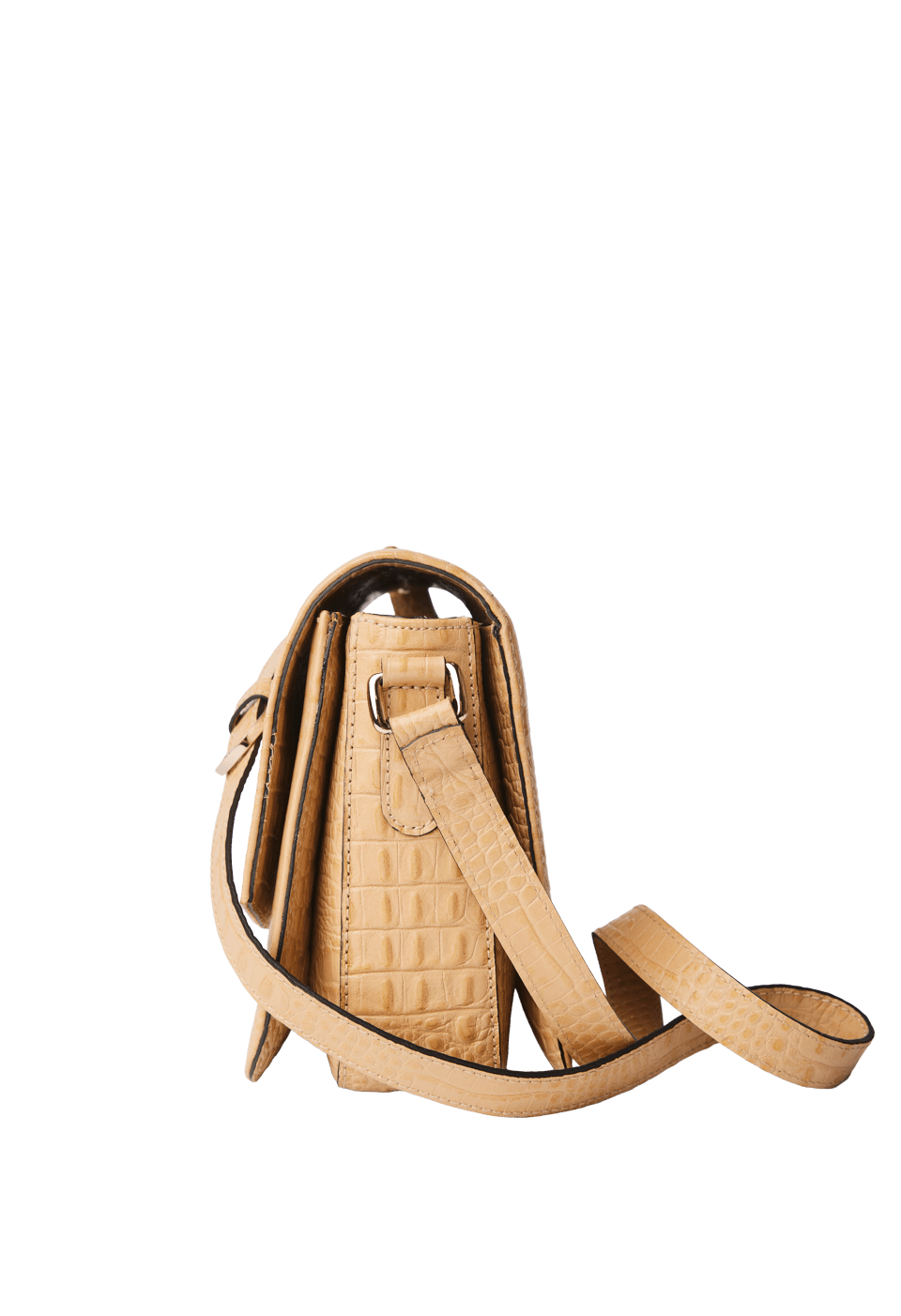 Bolsa Pequena em Couro Croco