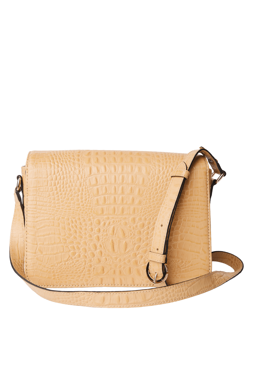 Bolsa Pequena em Couro Croco