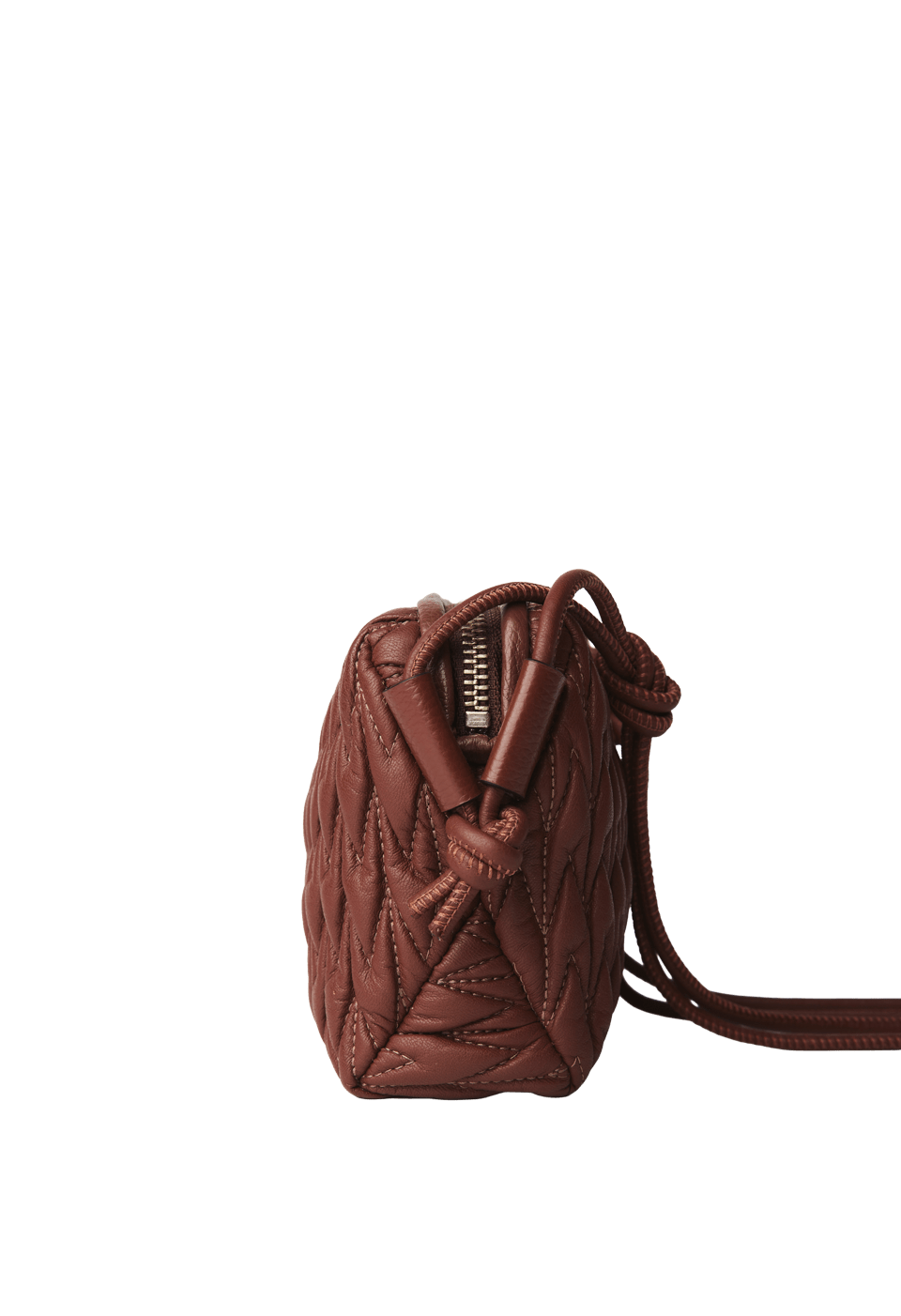 252-BL2413A - Bolsa Mini em Couro Drapée