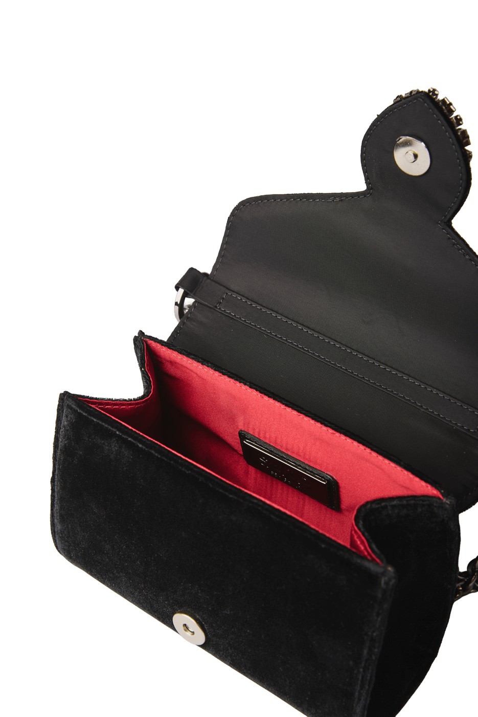 Bolsa Mini em Veludo Claro