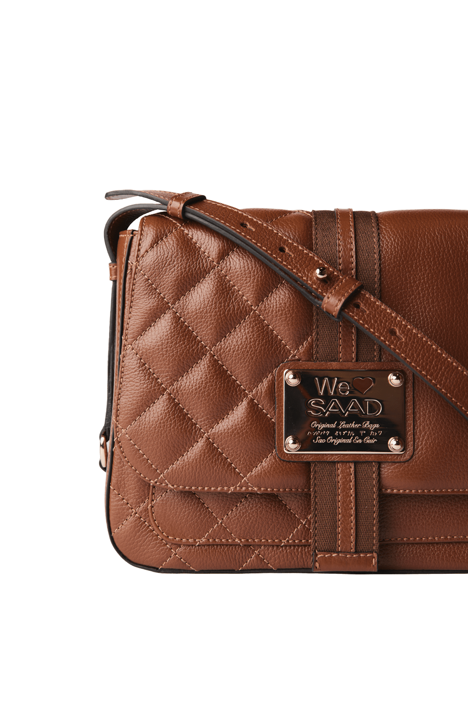 Bolsa Média em Couro