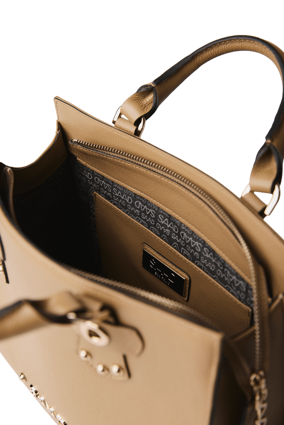 Bolsa Tote Média em Couro