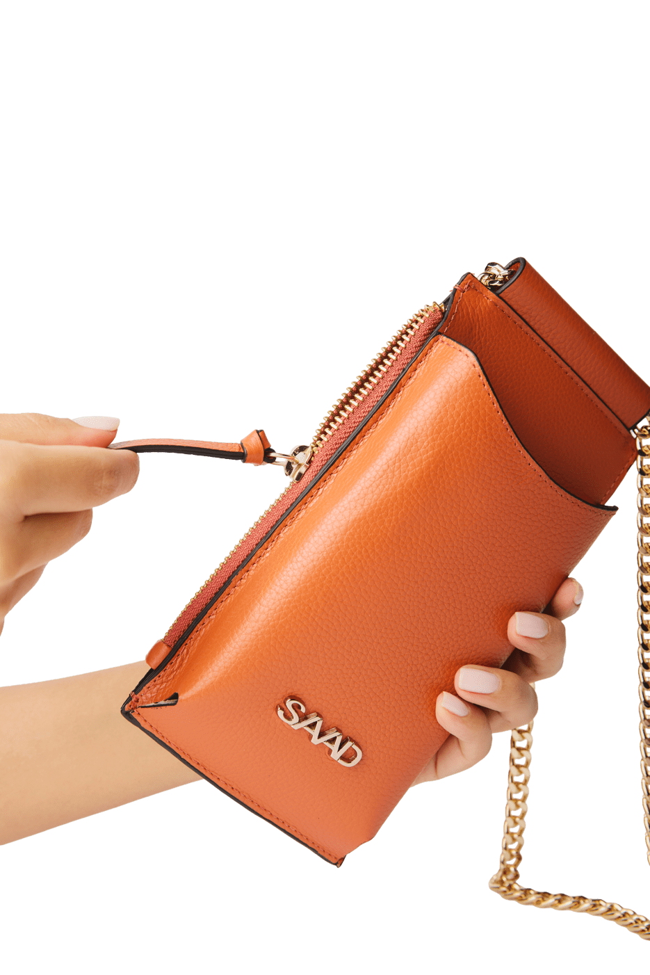 252-MINI-BL02 - Mini Bolsa Celular em Couro