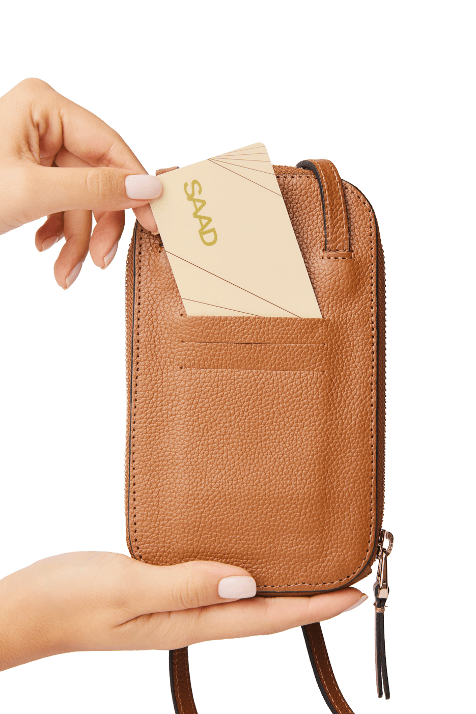 Mini Bolsa para Celular em Couro