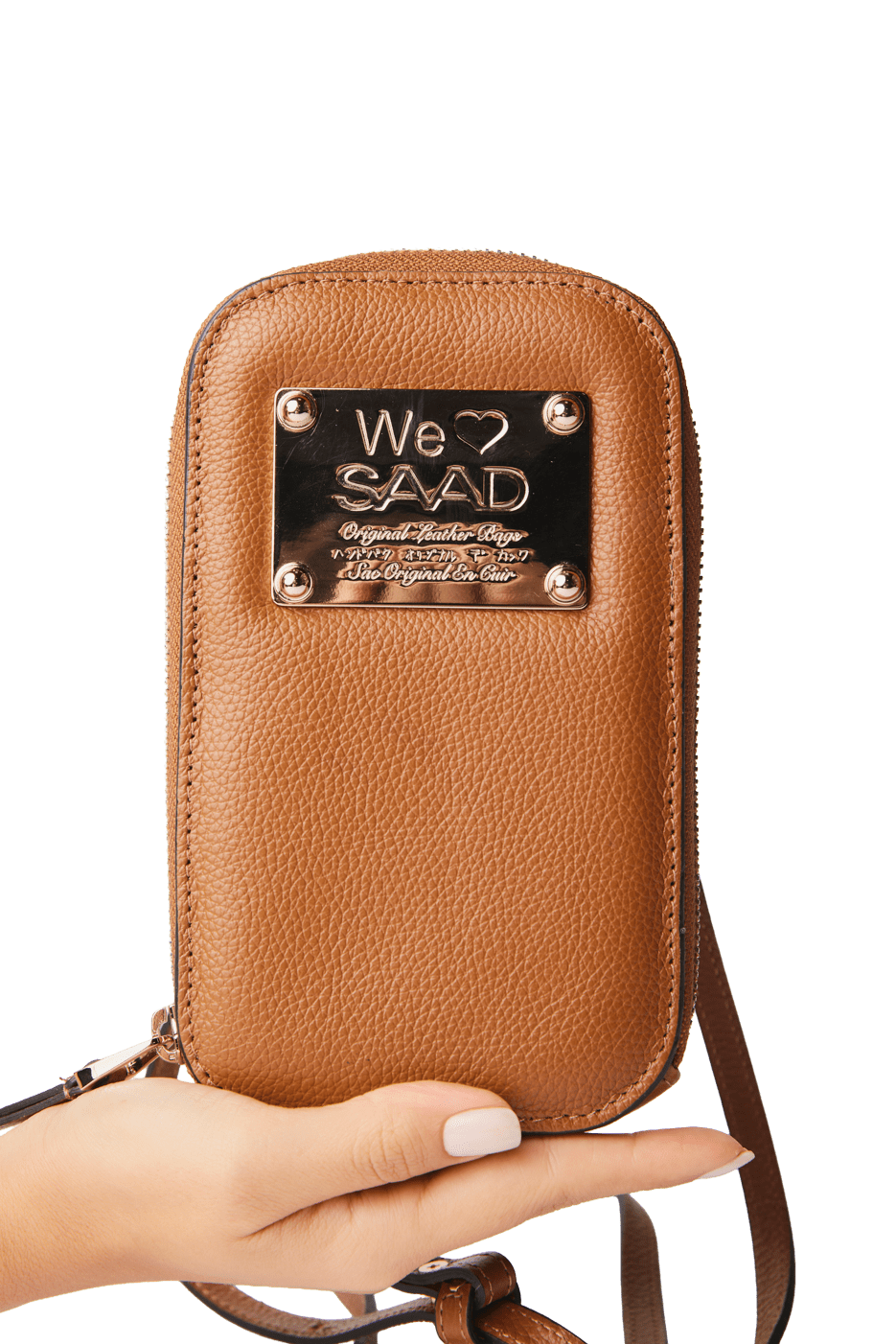 Mini Bolsa para Celular em Couro