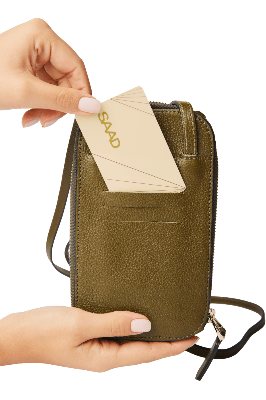 Mini Bolsa para Celular em Couro
