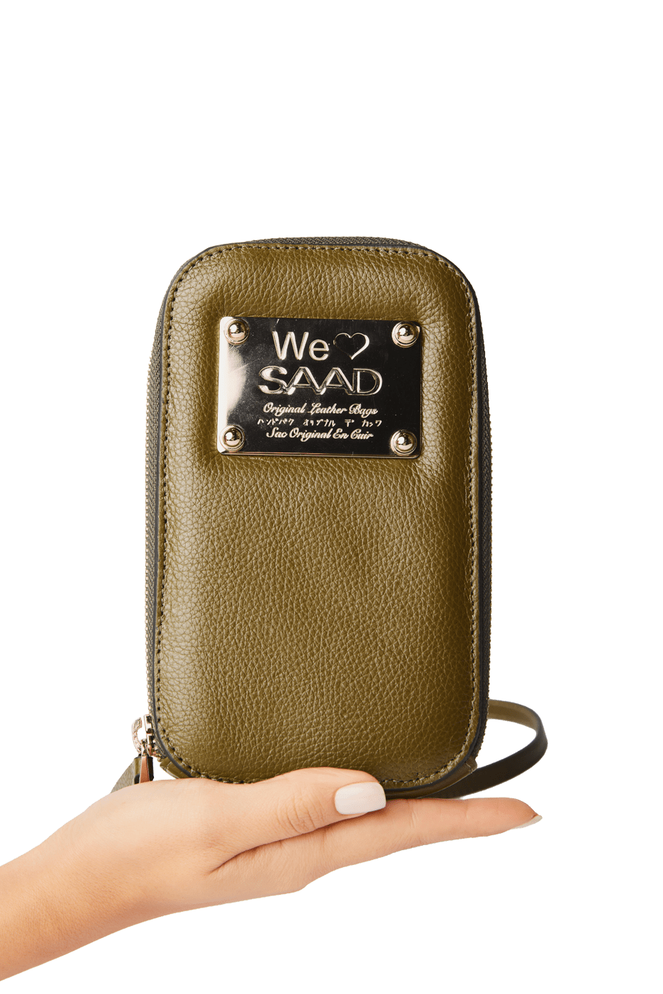 Mini Bolsa para Celular em Couro