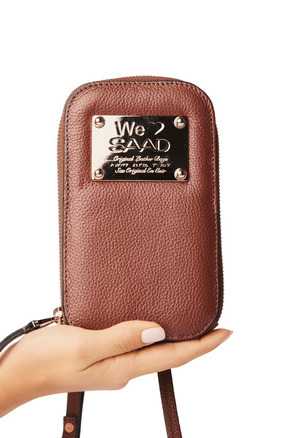 Mini Bolsa para Celular em Couro