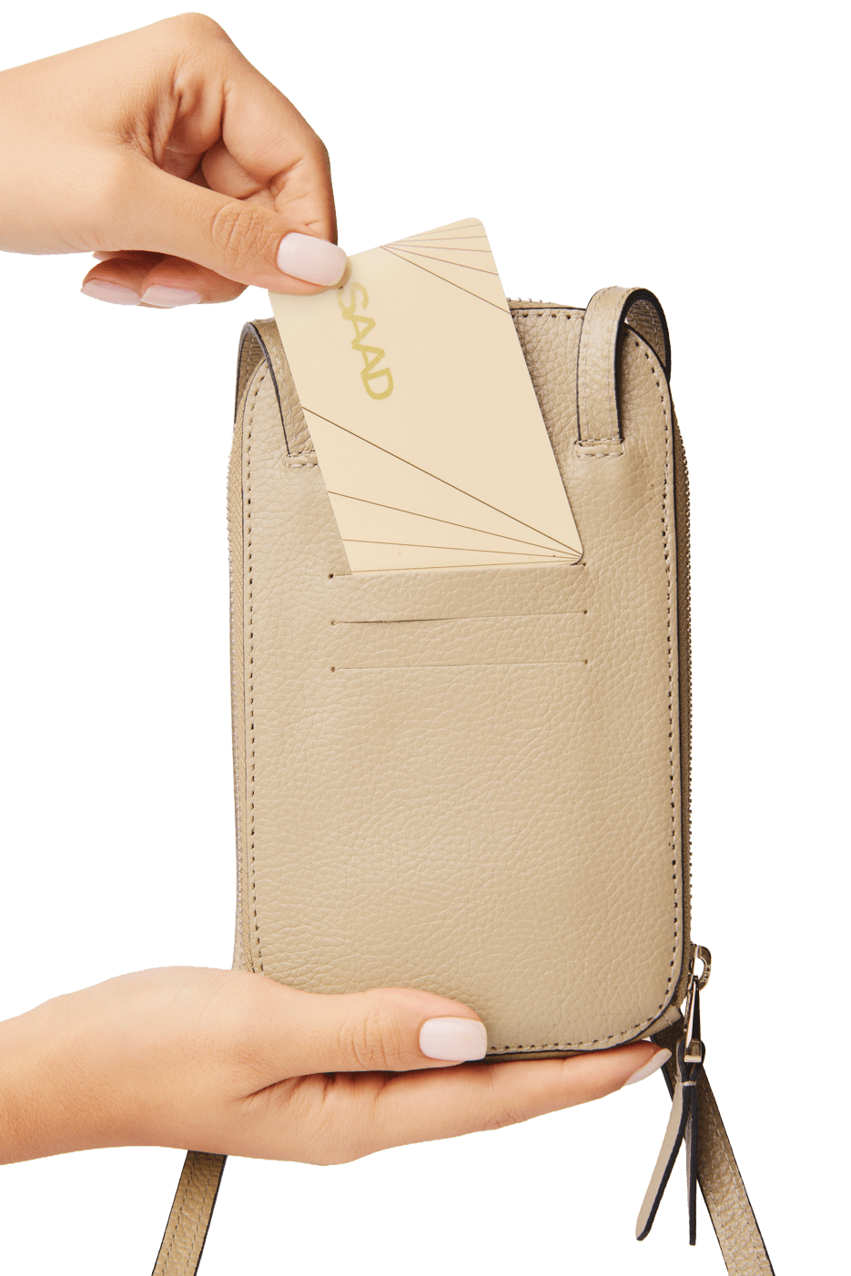 Mini Bolsa para Celular em Couro