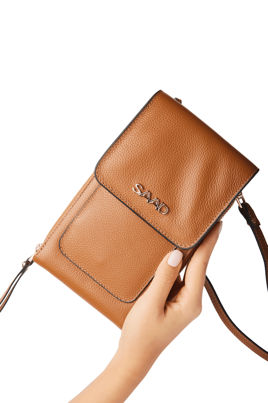 Mini Bolsa para Celular em Couro