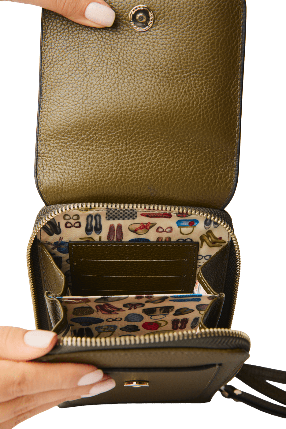 Mini Bolsa para Celular em Couro