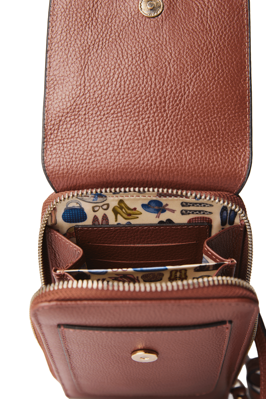 Mini Bolsa para Celular em Couro