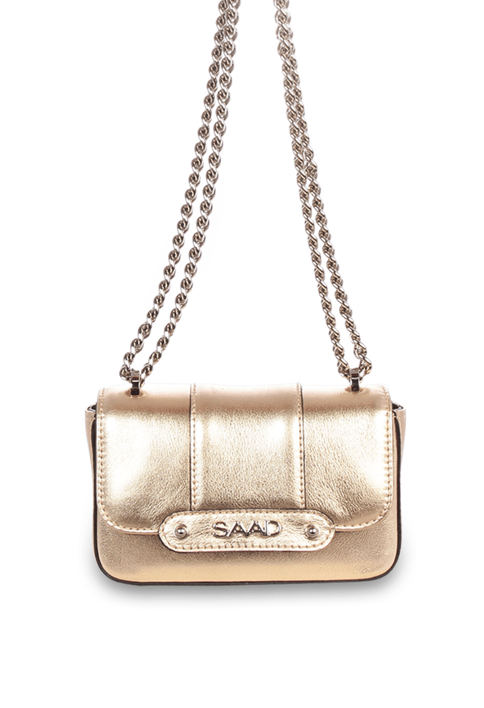Bolsa Mini em Couro Metalizada
