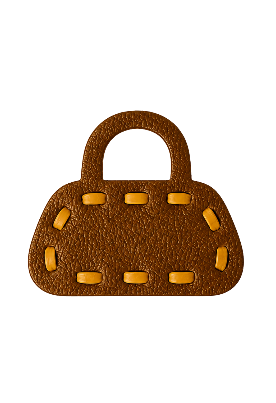 BL2194 - BOLSA DE COURO FLOATER PESPONTO BICOLOR