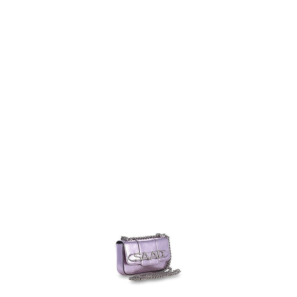 Bolsa Mini em Couro Metalizado
