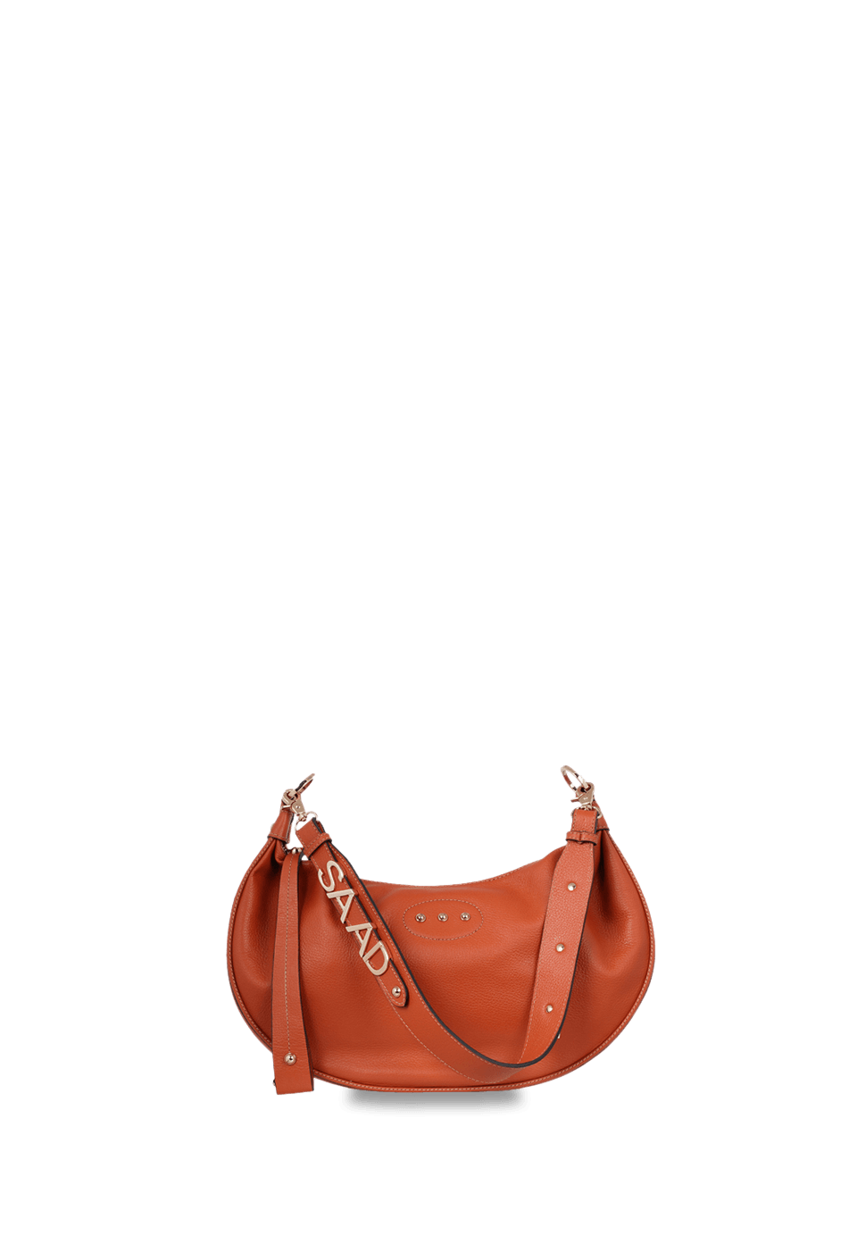 Bolsa Arredonda em Couro