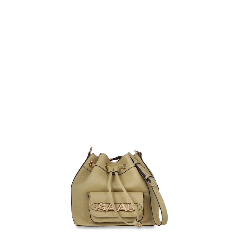 Bolsa Bucket em Couro