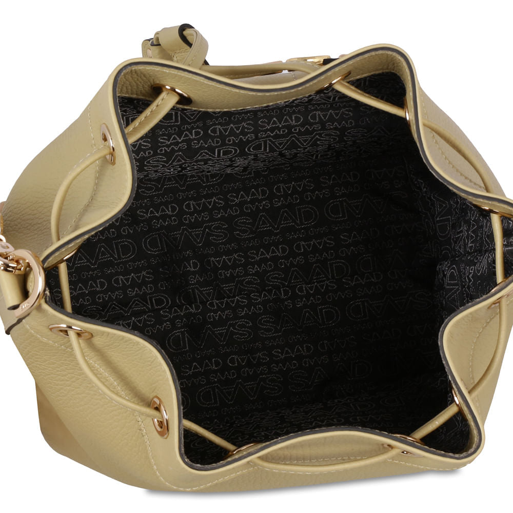 Bolsa Bucket em Couro