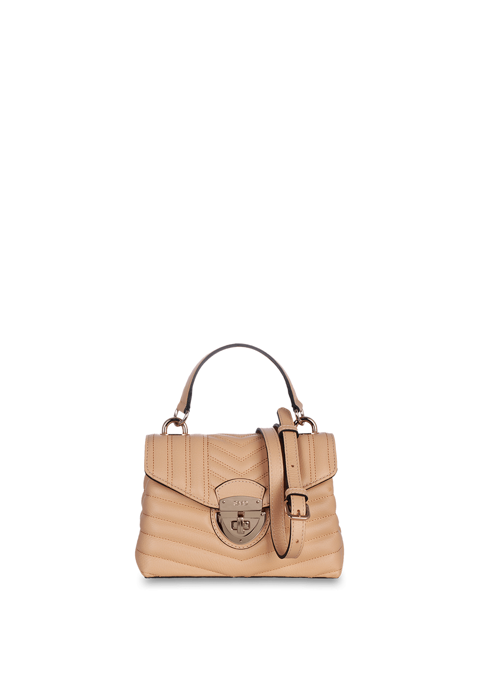 Bolsa Bordada Mini em Couro