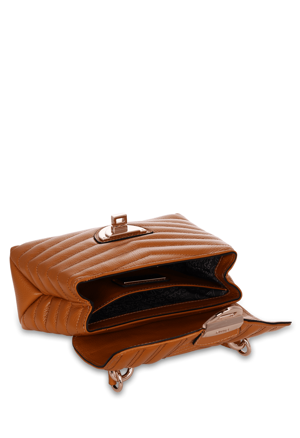 Bolsa Bordada Mini em Couro