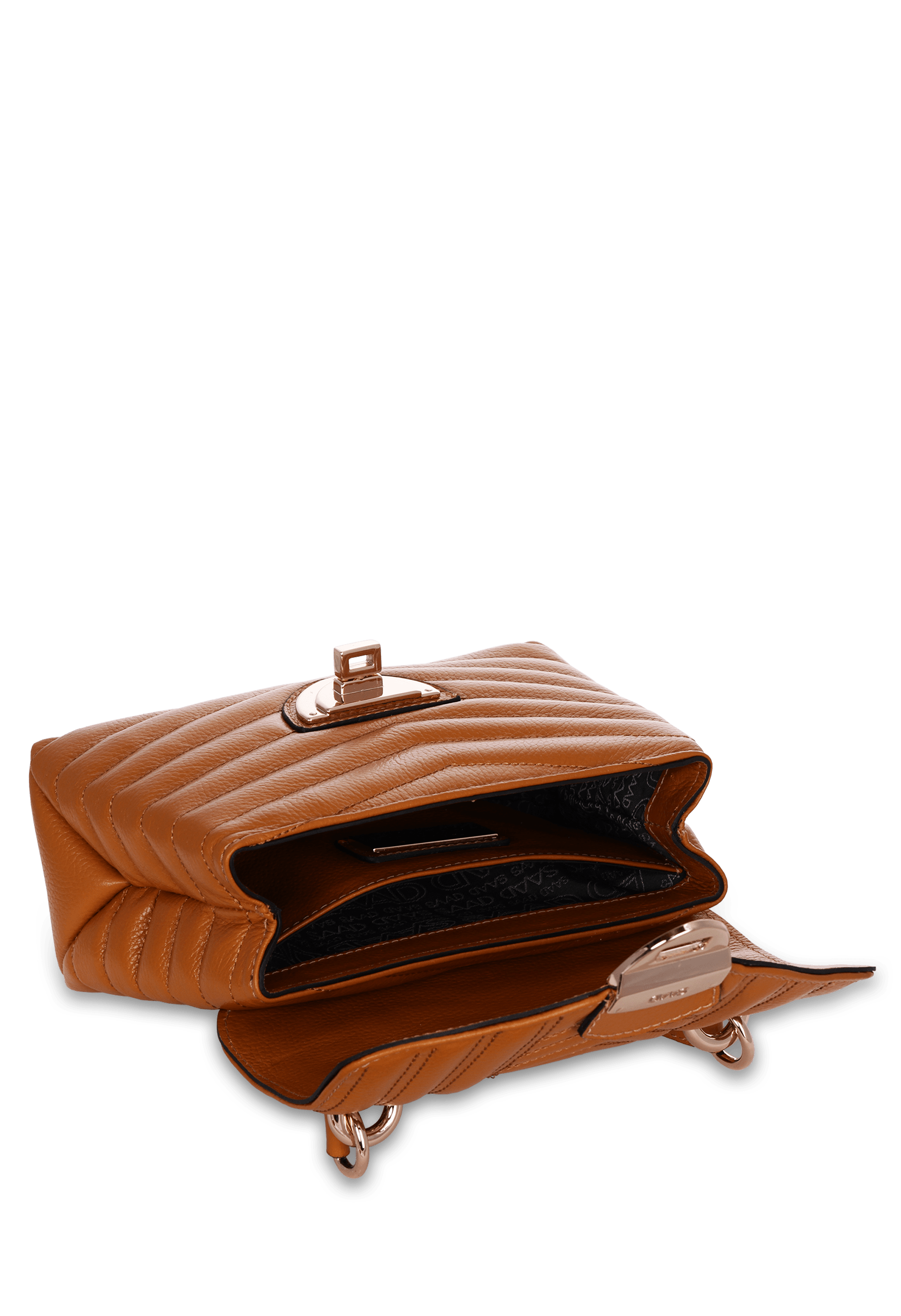 Bolsa Bordada Mini em Couro
