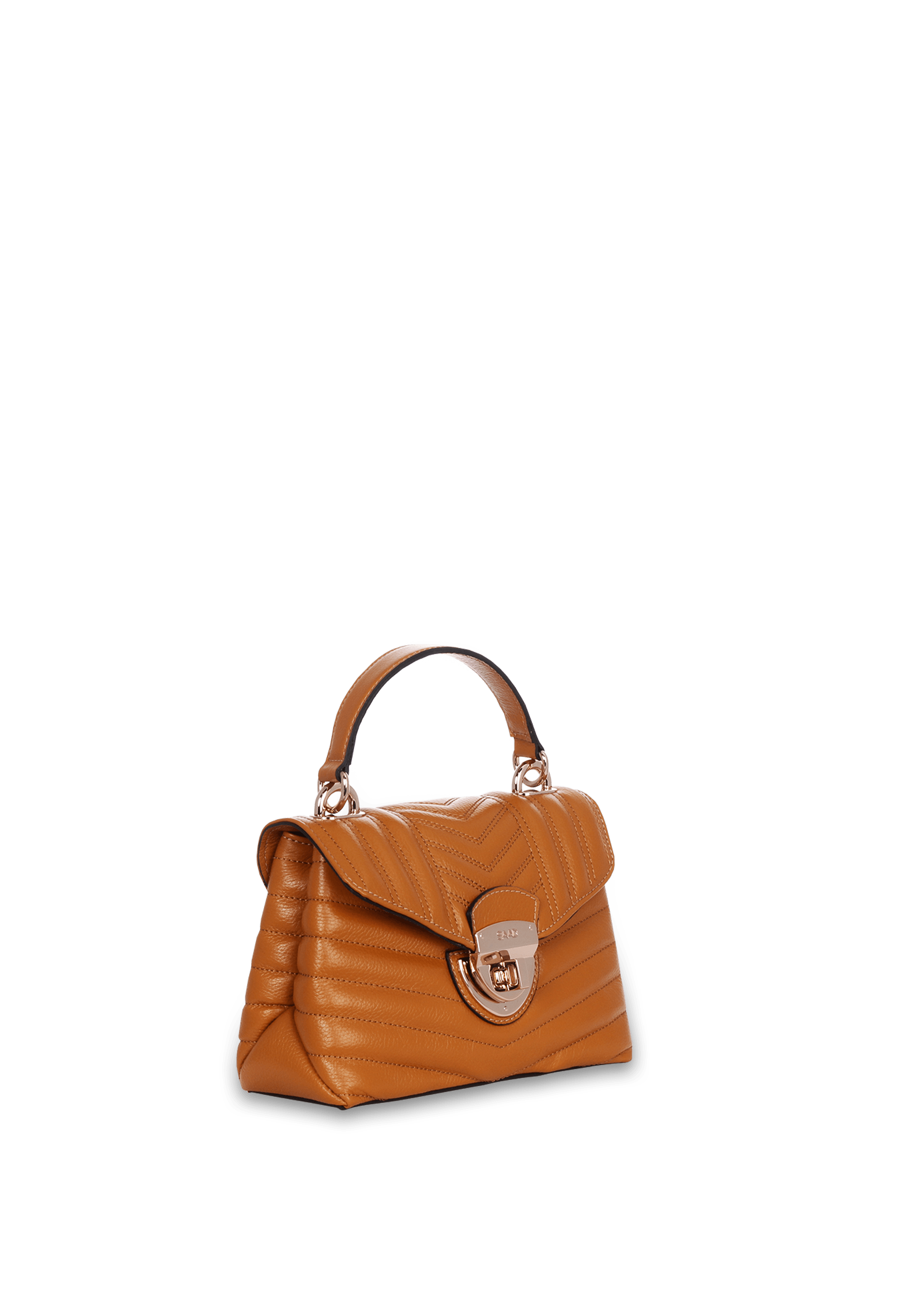 Bolsa Bordada Mini em Couro