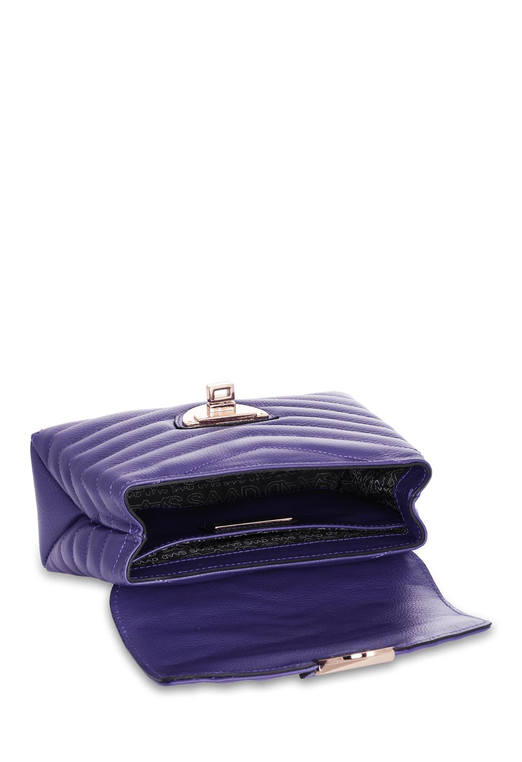 Bolsa Bordada Mini em Couro