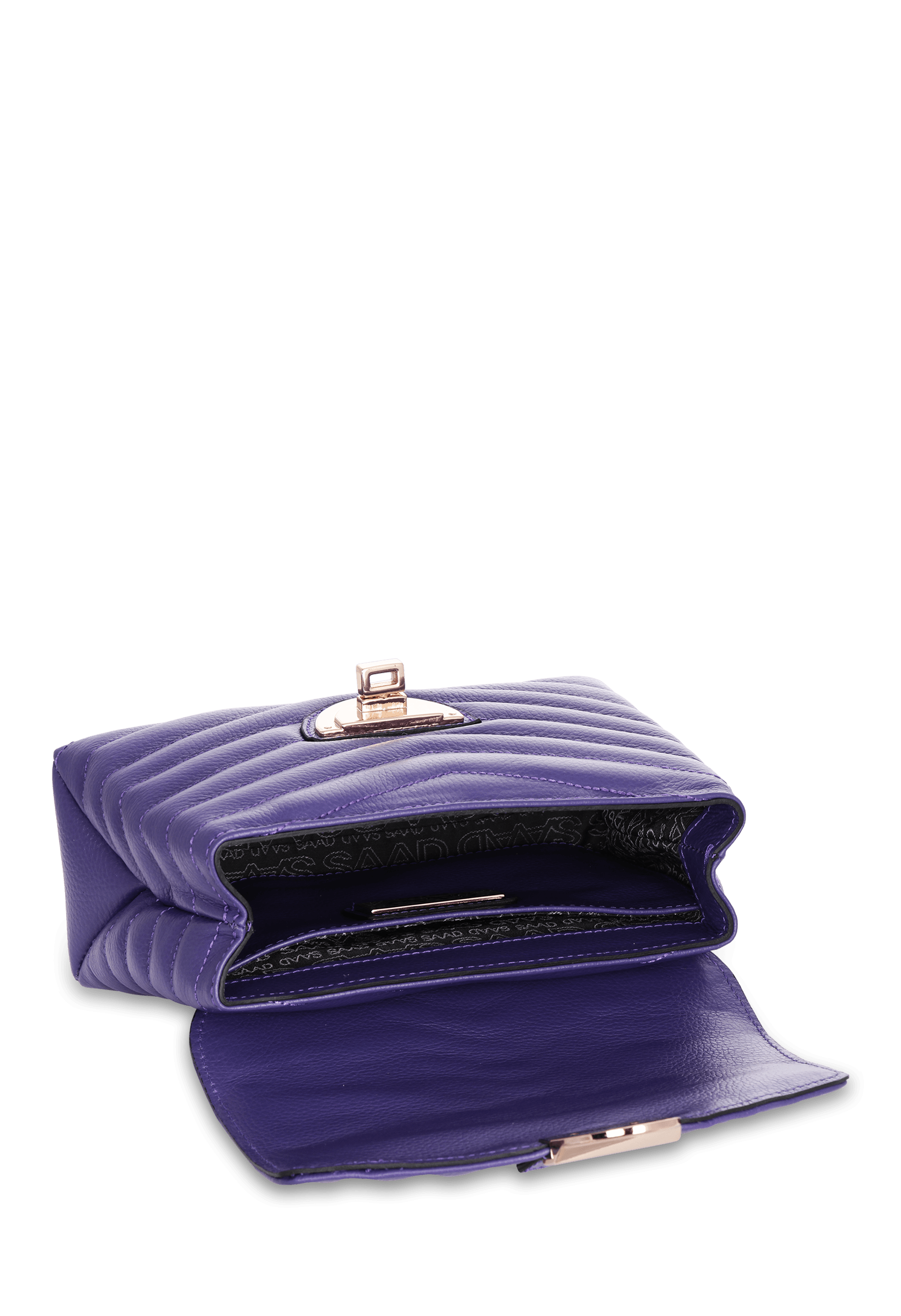 Bolsa Bordada Mini em Couro