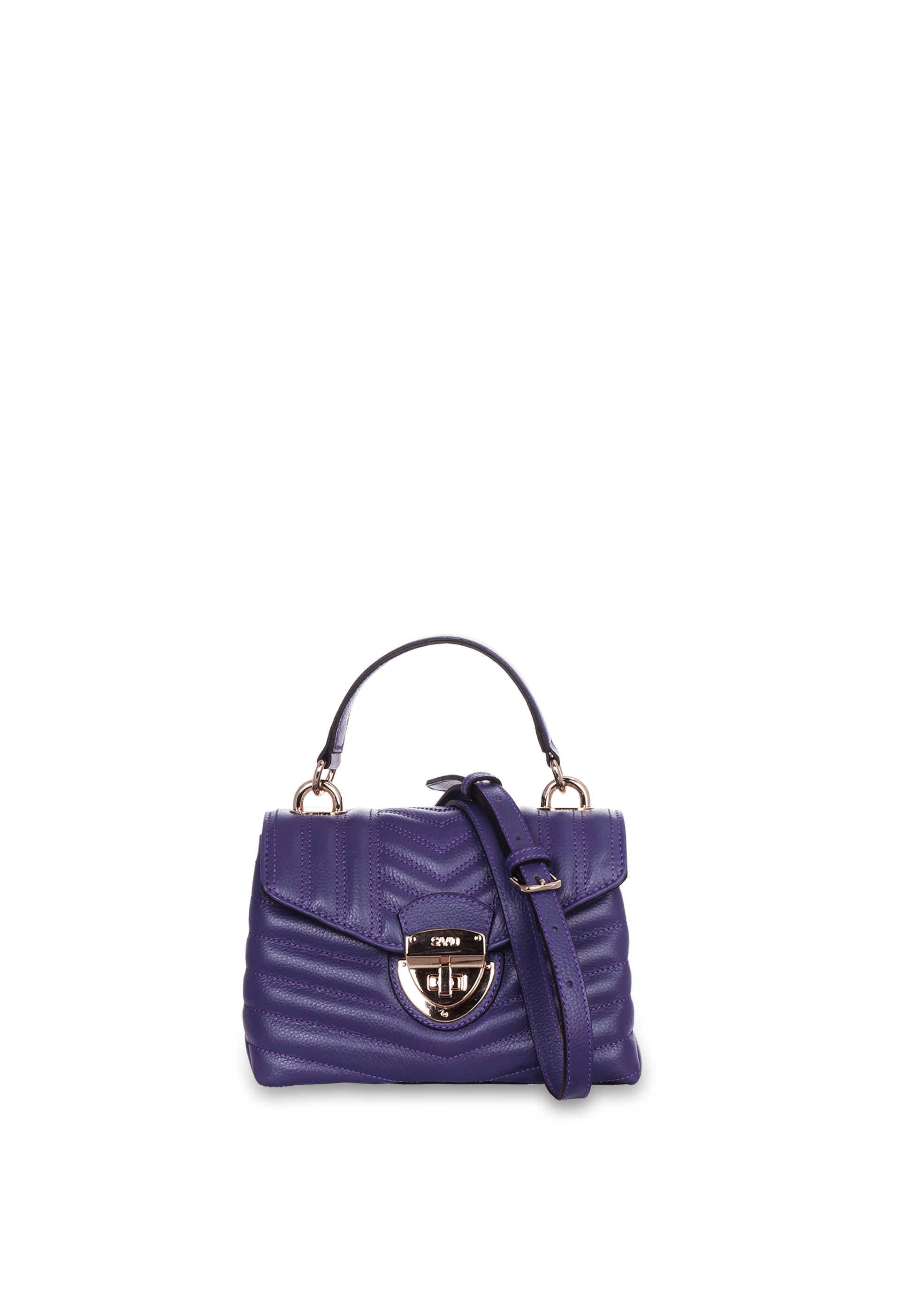 Bolsa Bordada Mini em Couro