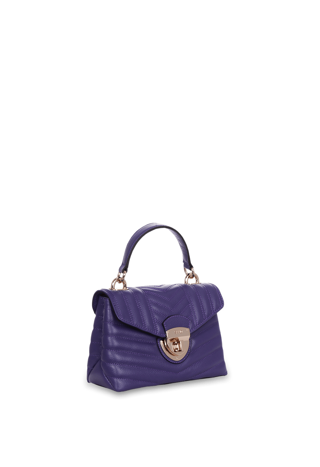 Bolsa Bordada Mini em Couro