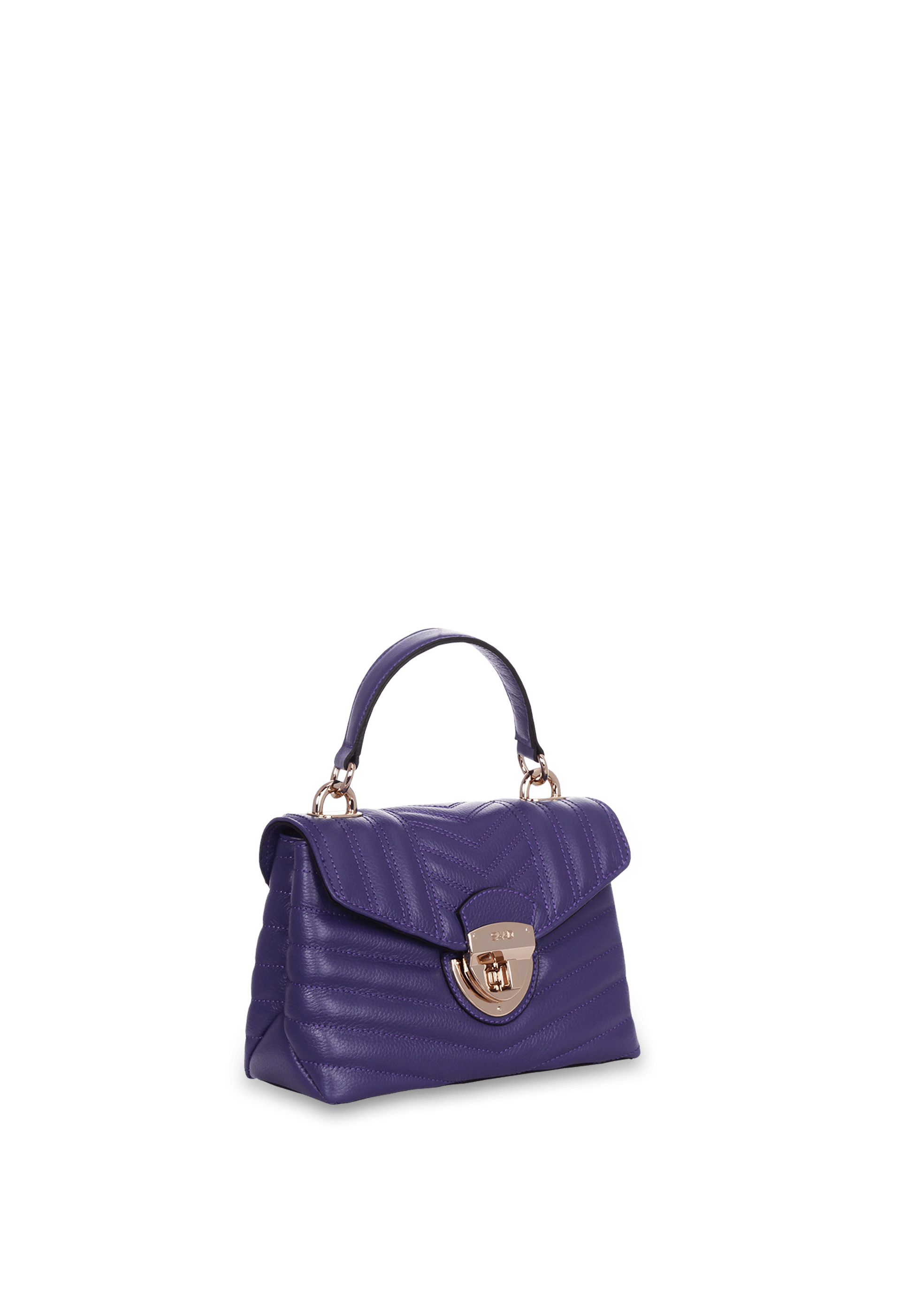 Bolsa Bordada Mini em Couro