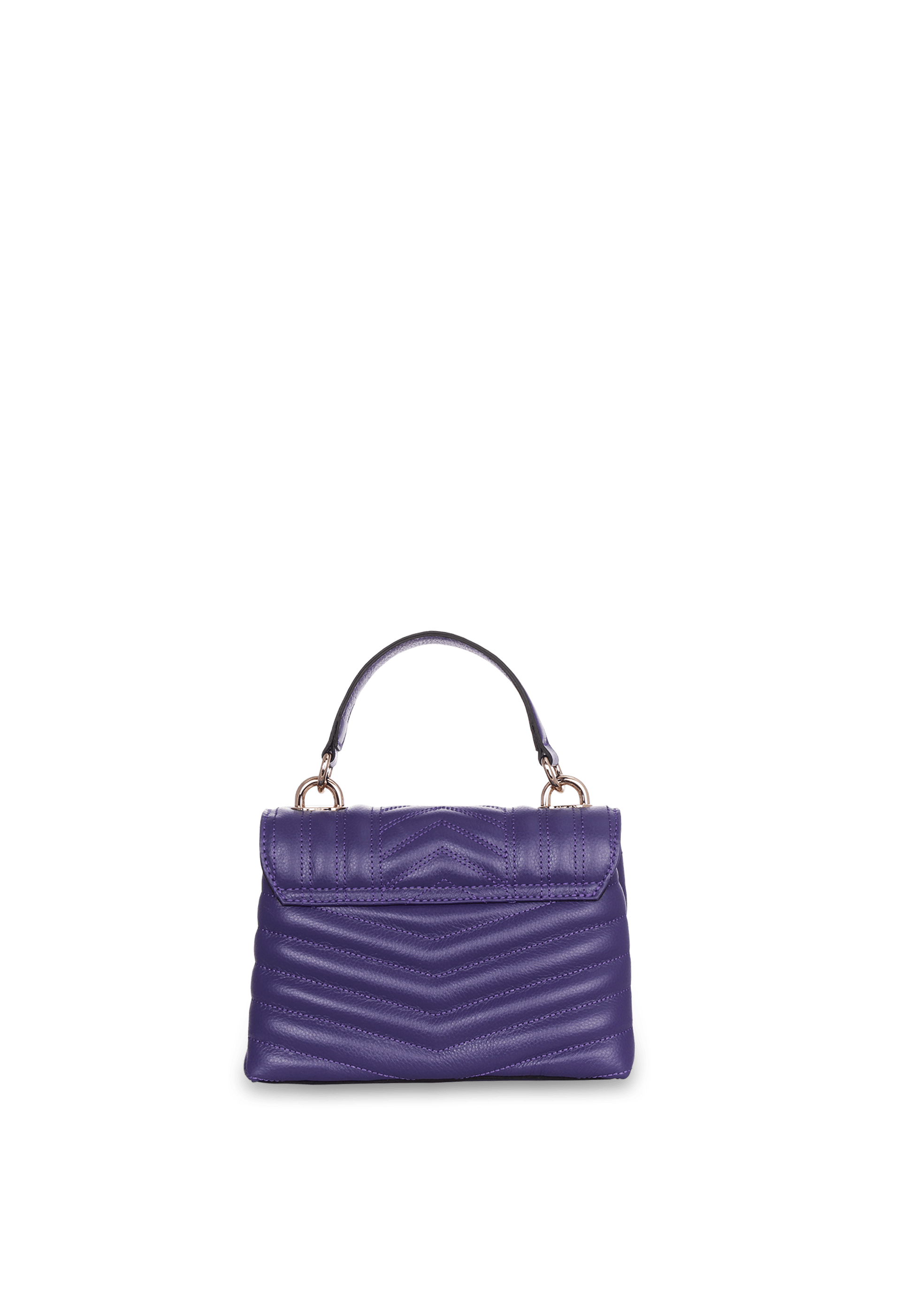 Bolsa Bordada Mini em Couro