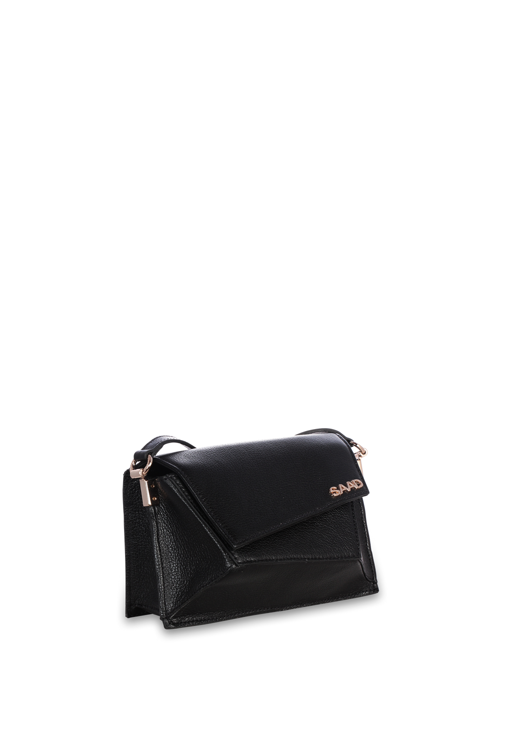 242-BL2155 - Bolsa Geométrica em Couro