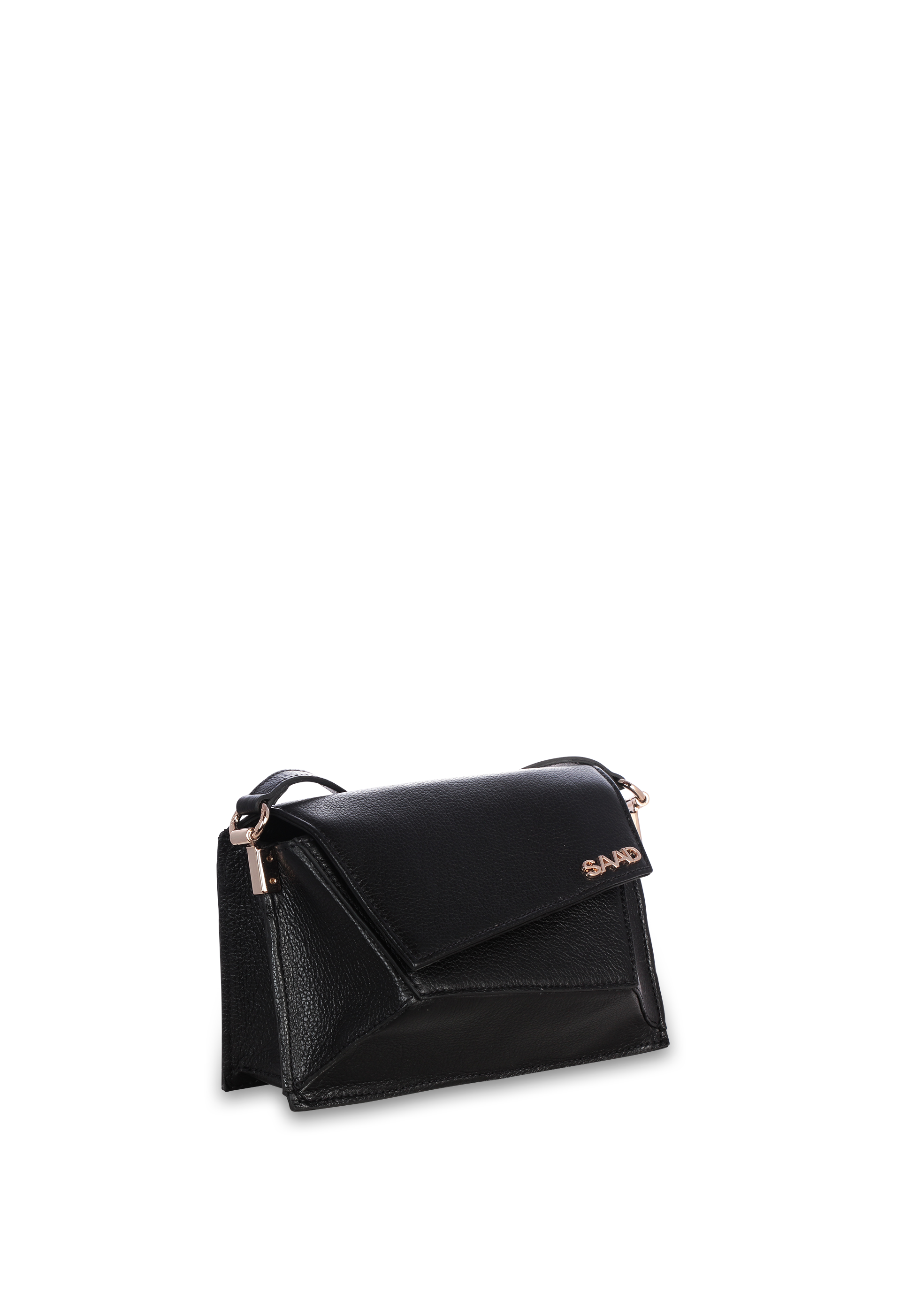 242-BL2155 - Bolsa Geométrica em Couro