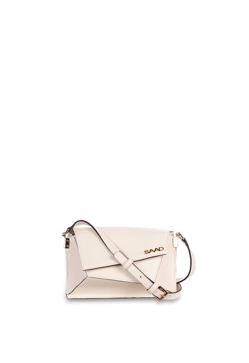 242-BL2155 - Bolsa Geométrica em Couro