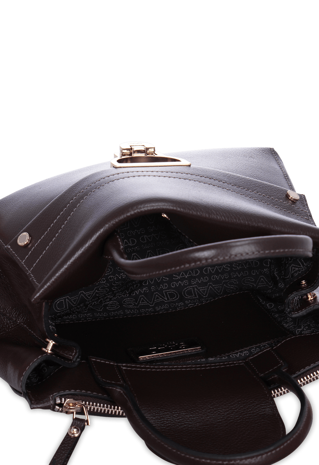 Bolsa Média em Couro