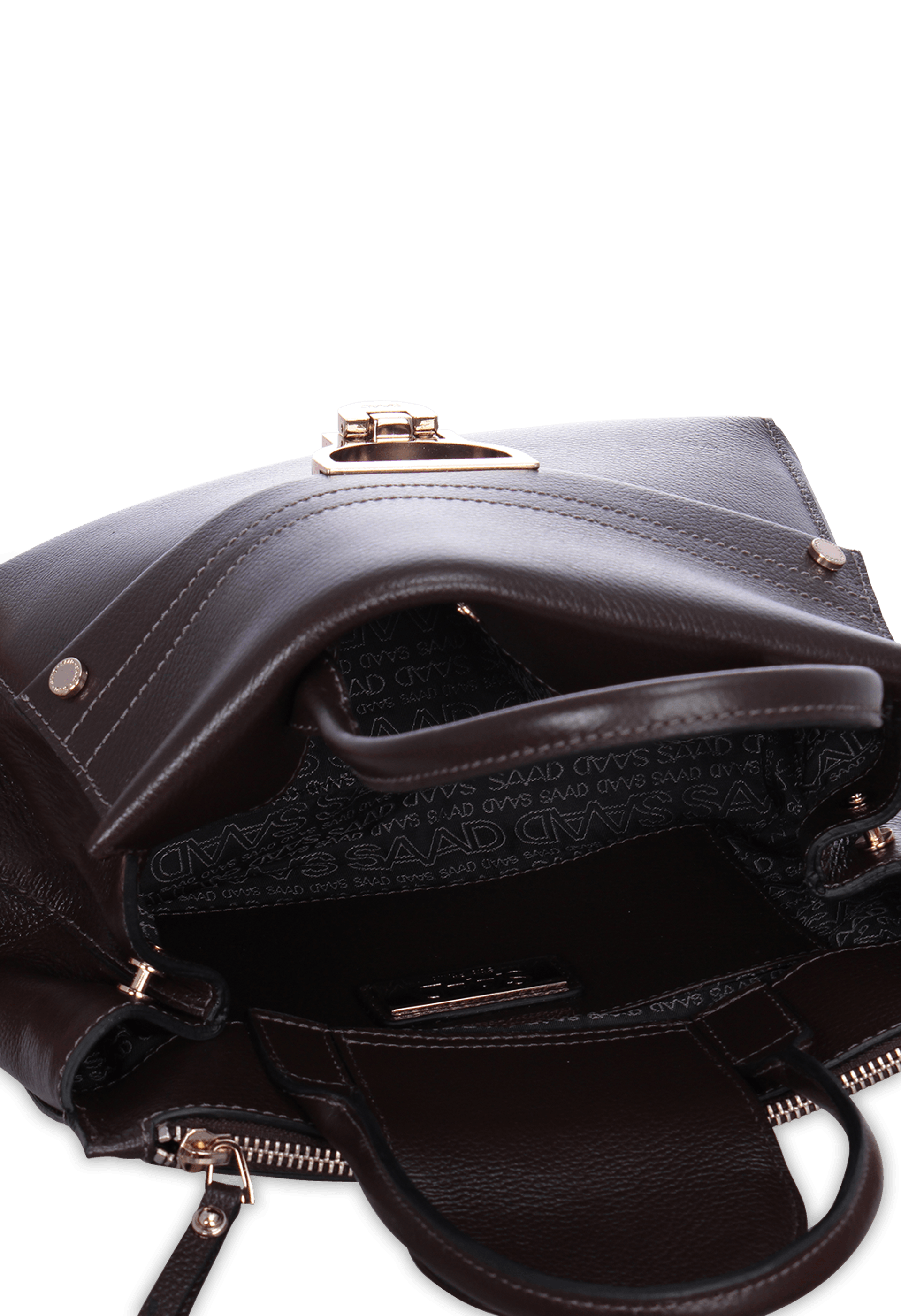 Bolsa Média em Couro