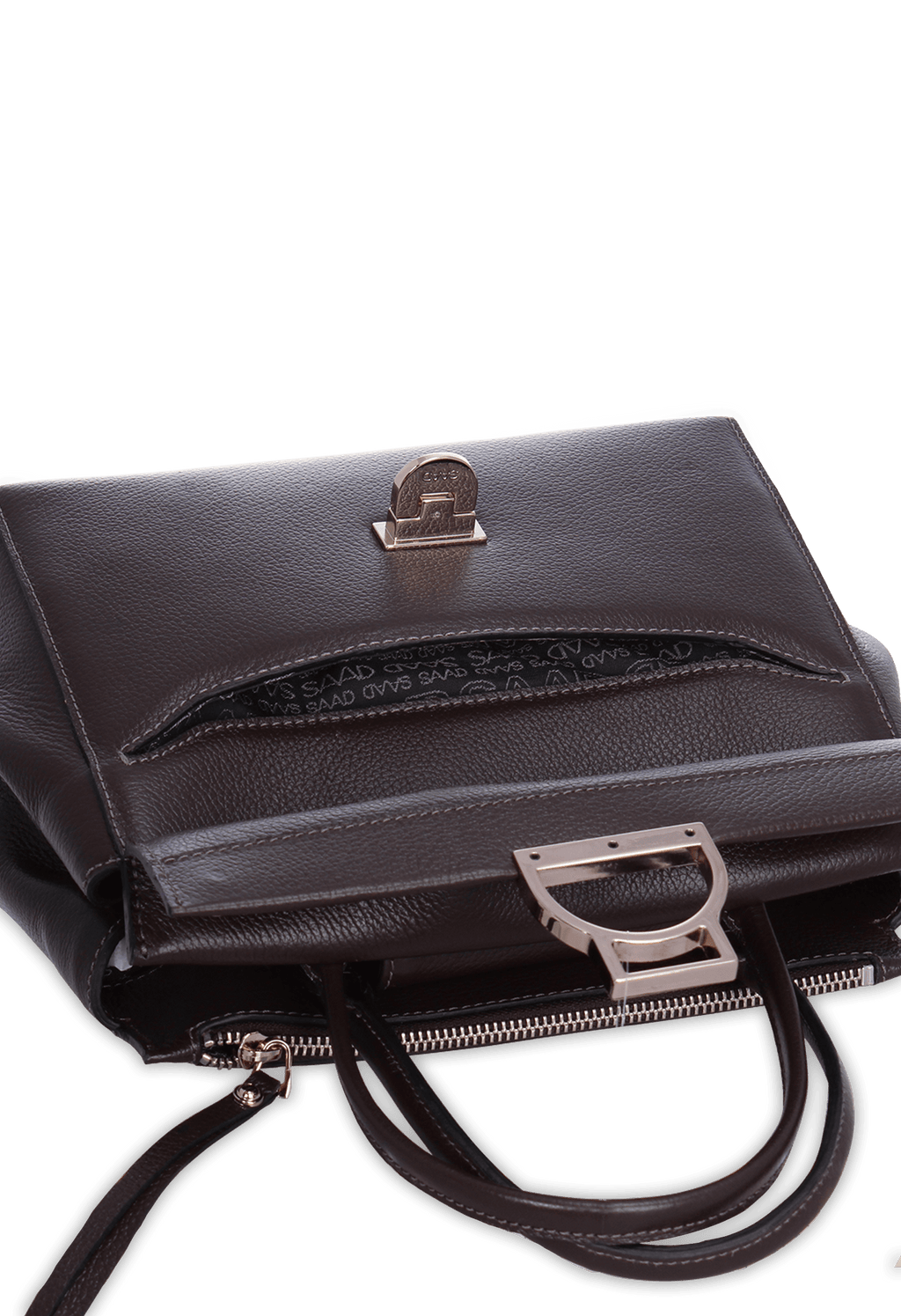 Bolsa Média em Couro