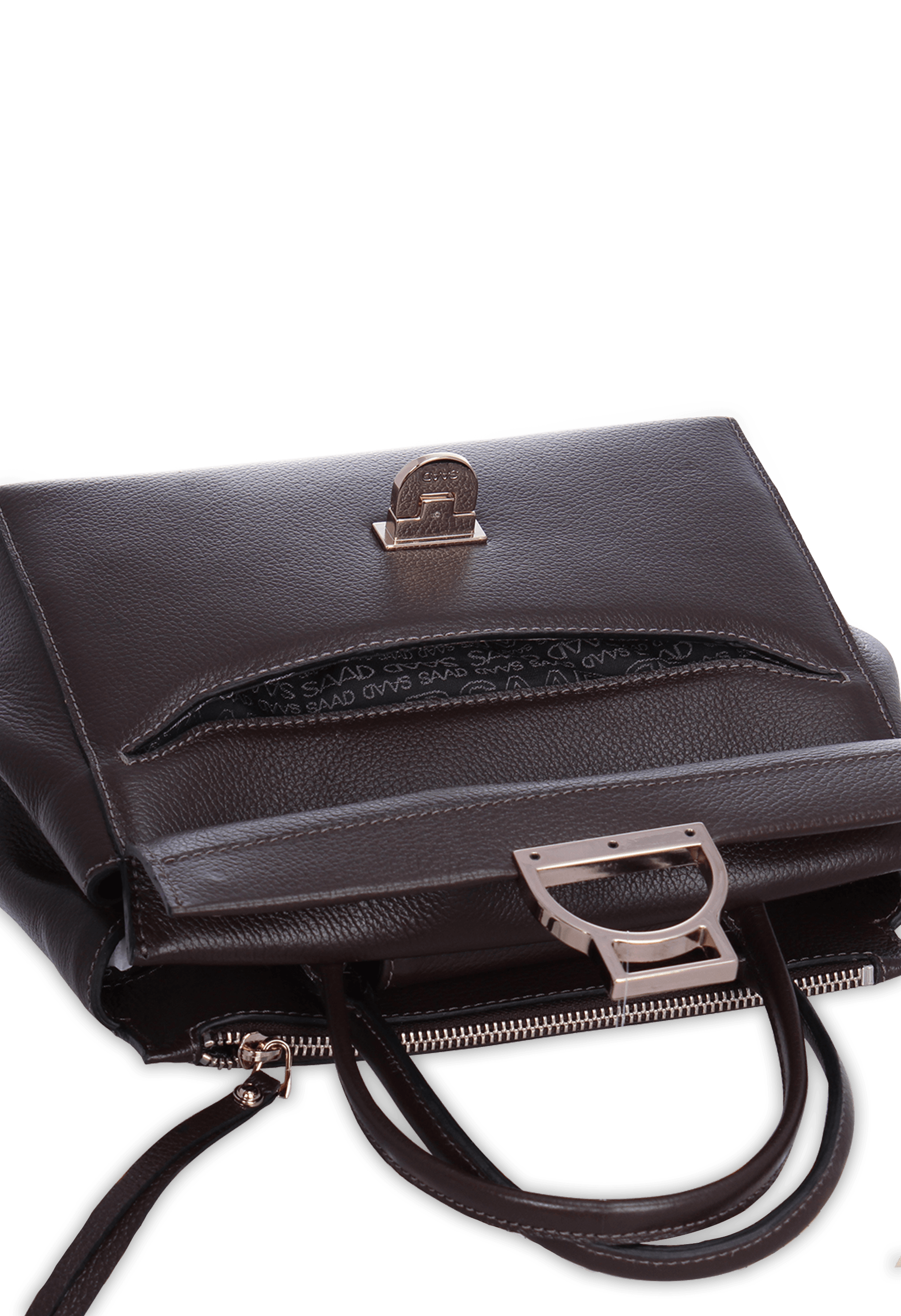 Bolsa Média em Couro