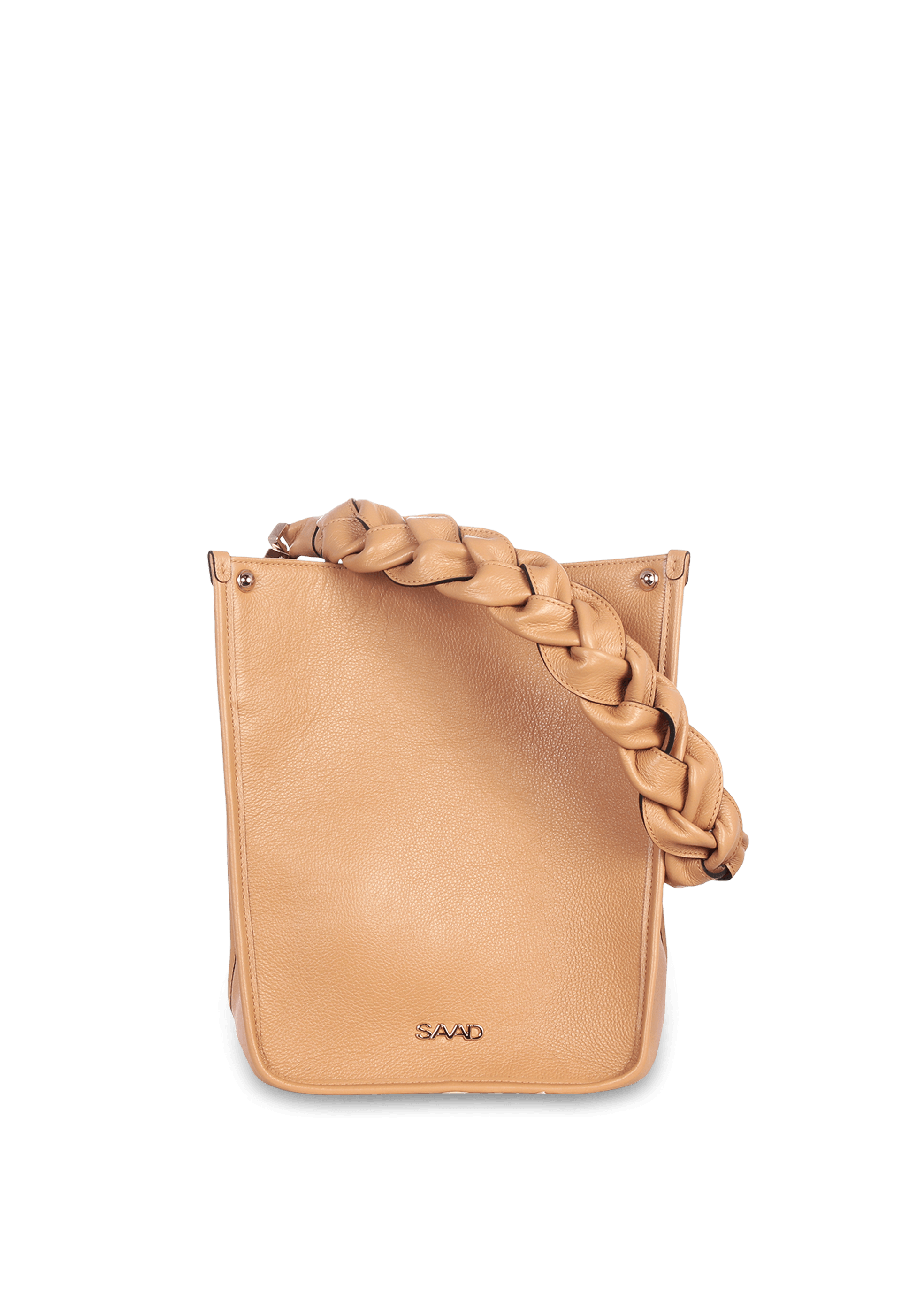 Bolsa Média em Couro