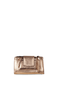 Bolsa Carteira em couro metalizado