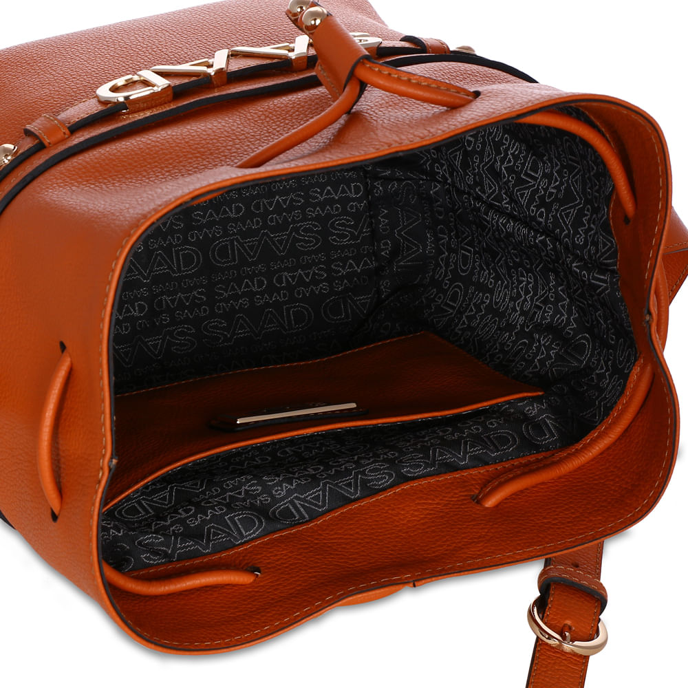 Bolsa Bucket Couro