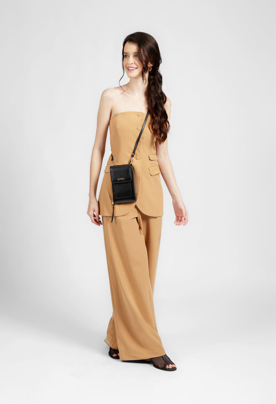 Bolsa Crossbody  em Couro