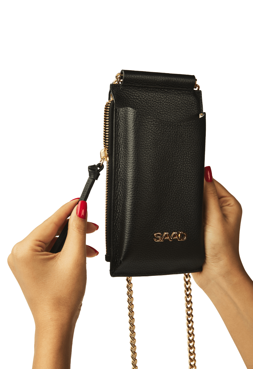 Mini Bolsa Celular em Couro