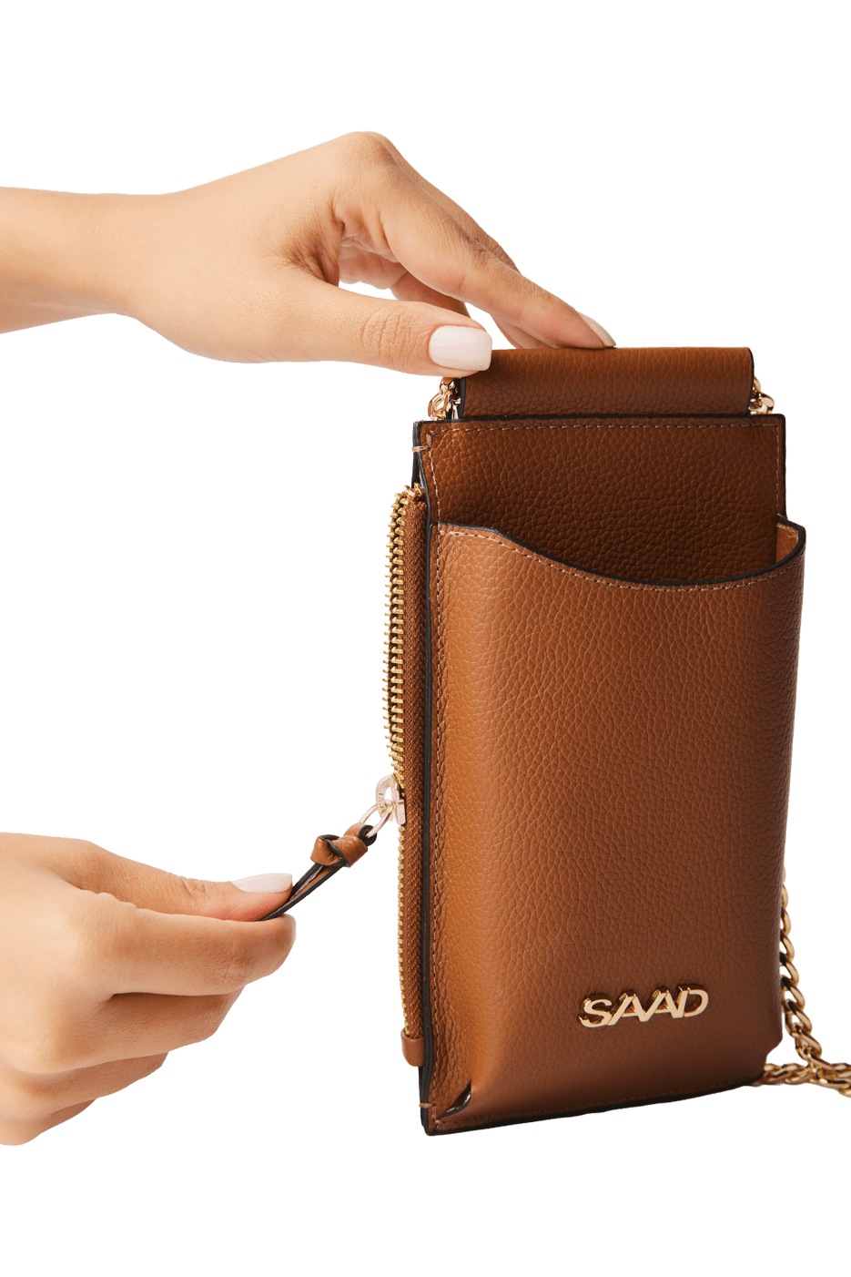 Mini Bolsa Celular em Couro