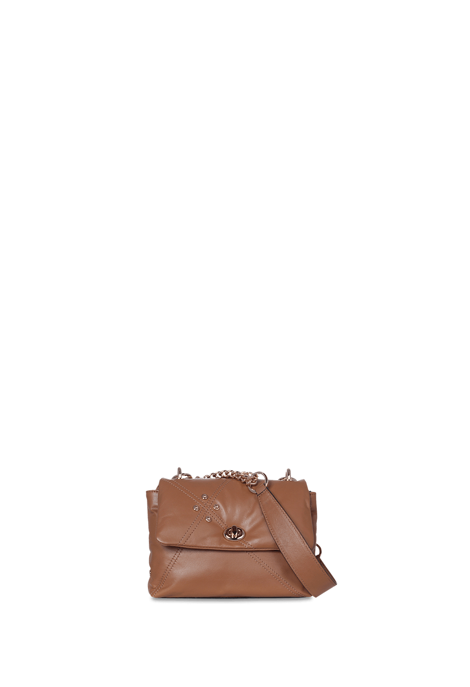 Bolsa Puffer Mini em Couro