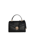 Bolsa bordada em couro