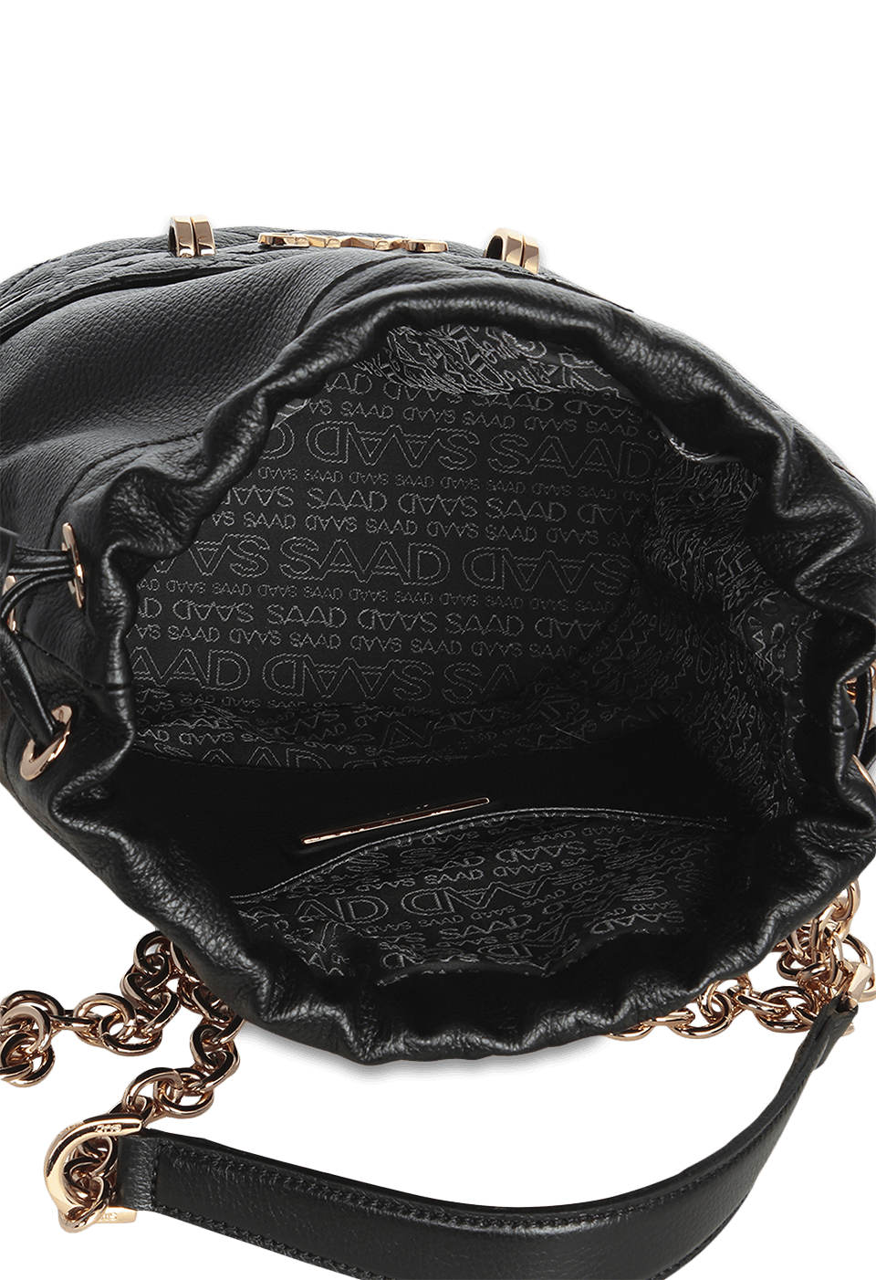 Bolsa Bucket em Couro