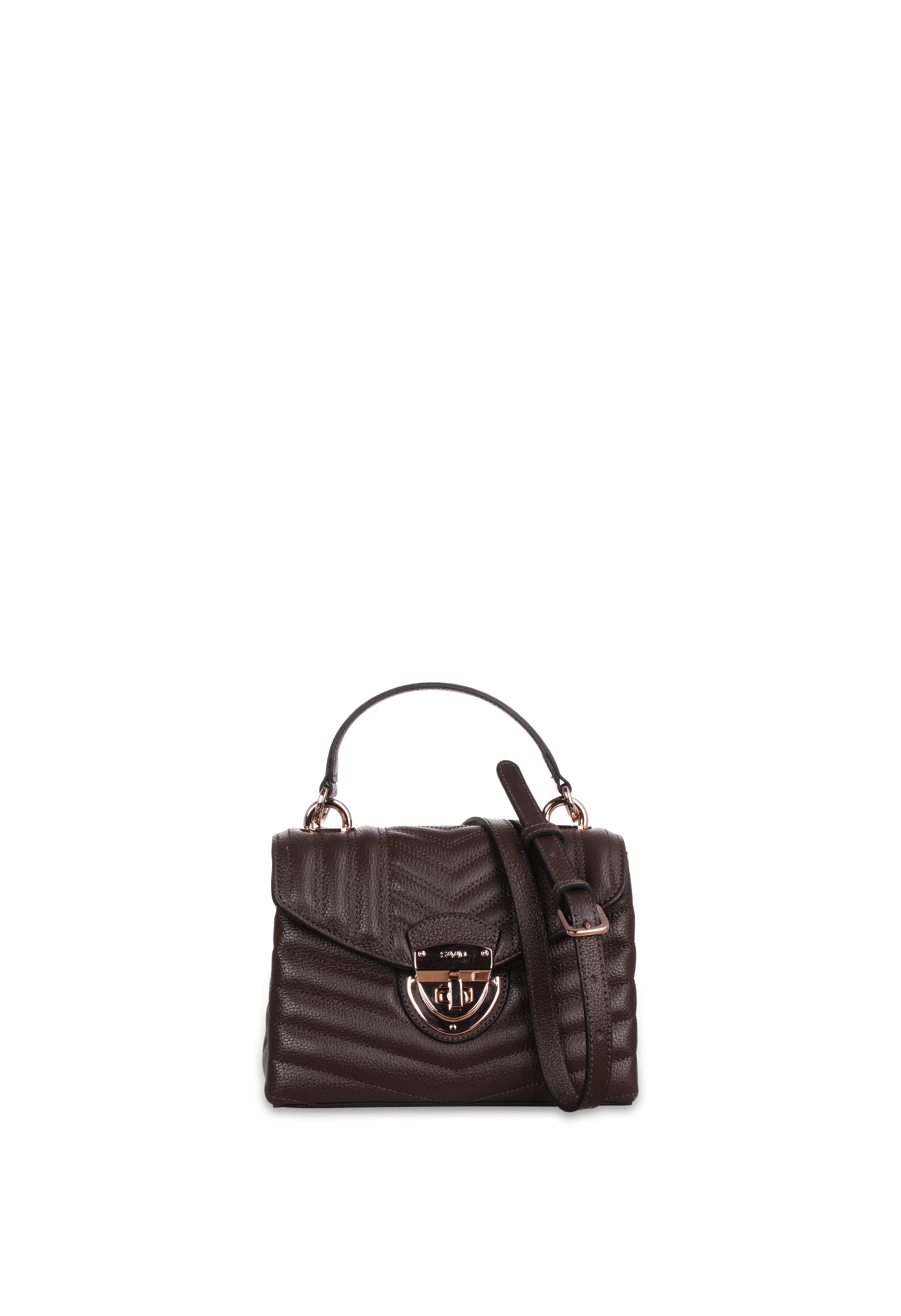 Bolsa Bordada Mini em Couro